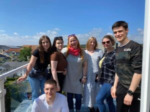 Ausflug mit Studenten in Deutschland